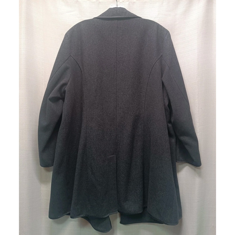 Hello Kitty x Torrid Gray Wool Blend Pea Coat Polka Dot Bow Lining Womens 3 (3X) - Picture 10 of 10
